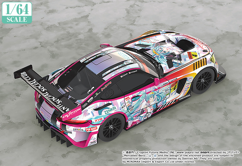 1/64 Scale Good Smile Hatsune Miku AMG 2021 SUPER GT Round 5 Ver.