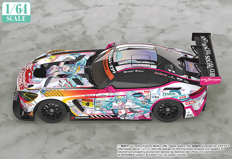 1/64 Scale Good Smile Hatsune Miku AMG 2021 SUPER GT Round 5 Ver.