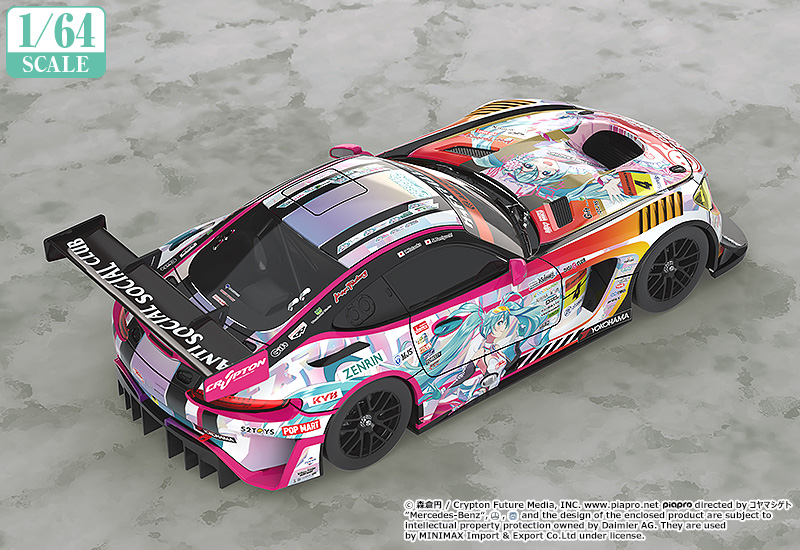 1/64 Scale Good Smile Hatsune Miku AMG 2021 SUPER GT Round 3 Ver.