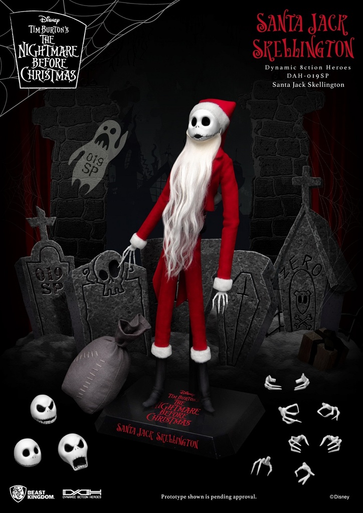 DAH-019SP THE NIGHTMARE BEFORE CHRISTMAS SANTA JACK SKELLINGTON