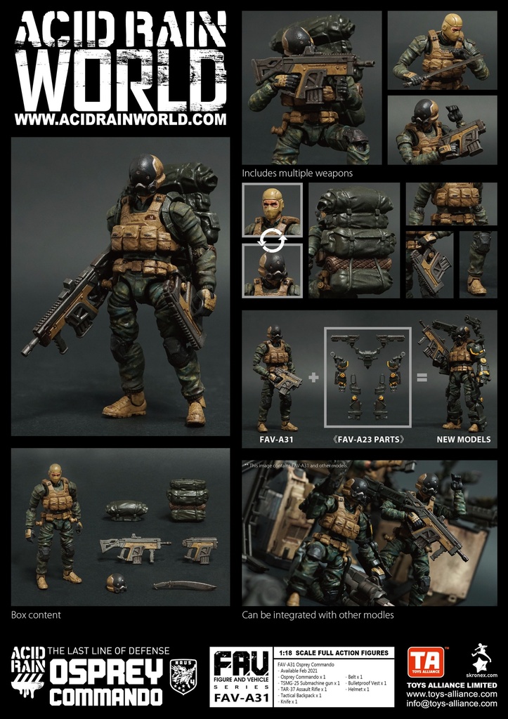 ACID RAIN 1/18 SCALE FAV-A31 Osprey Commando