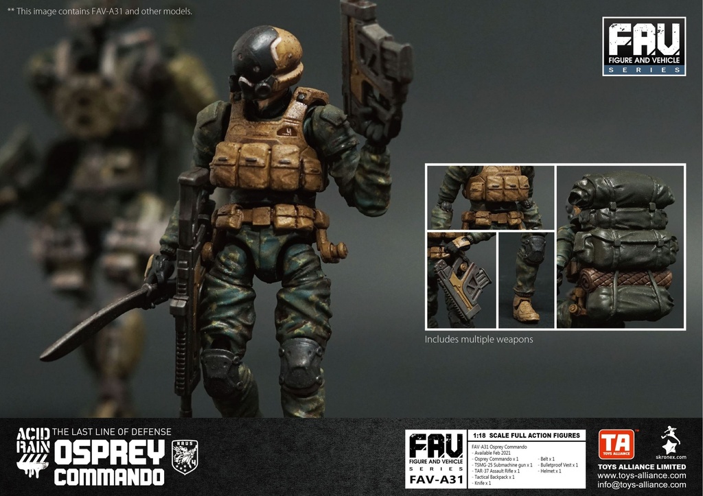 ACID RAIN 1/18 SCALE FAV-A31 Osprey Commando