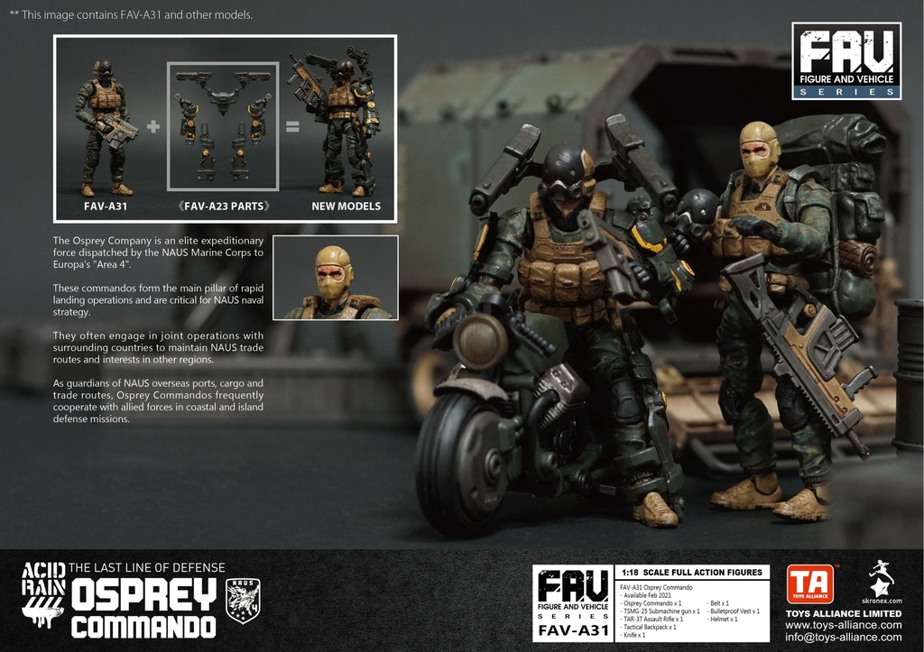 ACID RAIN 1/18 SCALE FAV-A31 Osprey Commando