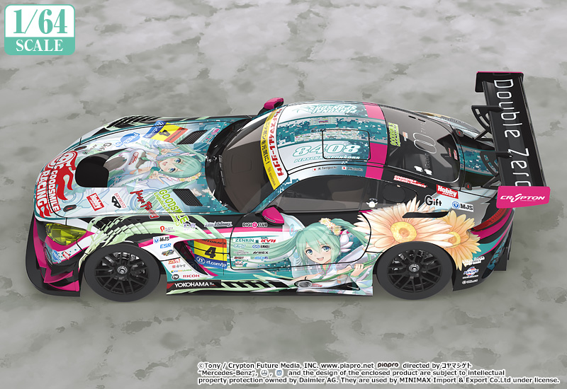 1/64 Scale Good Smile Hatsune Miku AMG 2017 SUPER GT Ver.