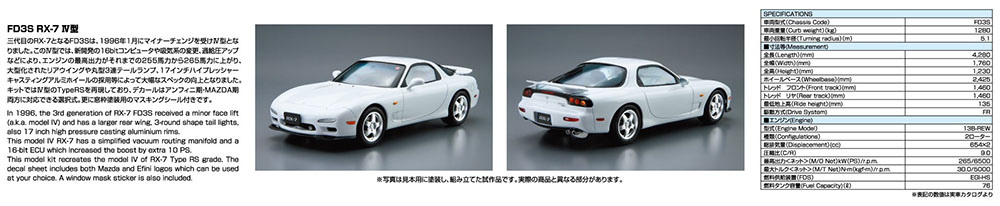 1/24 MAZDA FD3S RX-7 '96