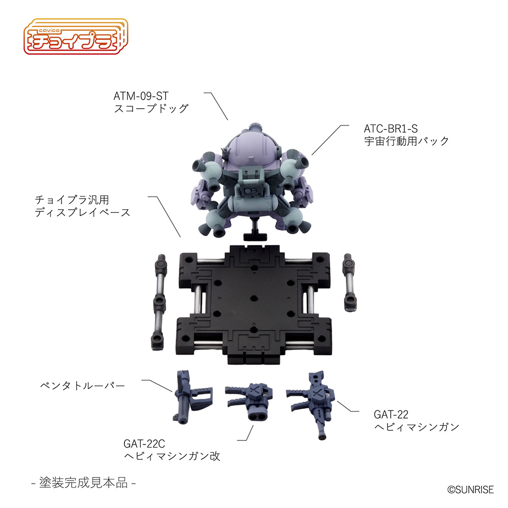 Choipla Series No. 023 "Armored Trooper Votoms" Scopedog Round Mover Equipped Melquiya Army Color