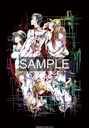 STEINS;GATE Laboratory Member Ink Painting Style White Background Color T-shirt (XL Size)