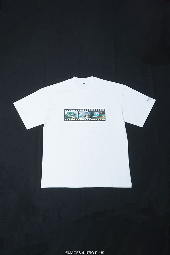 STEINS;GATE Laboratory Member Ink Painting Style White Background Color T-shirt (XL Size)