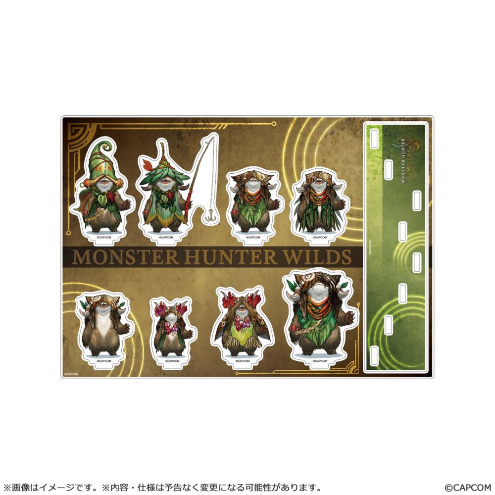 Monster Hunter Wilds acrylic stand Chomber set