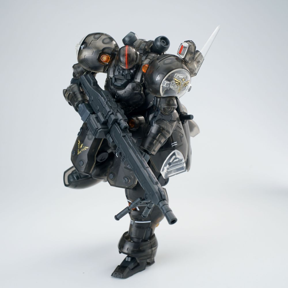 SHEIK MAINLAND ULTRA ACTION TROOPER SERIES ZA-11PS ZI-KRON 1/144 SCALE PLASTIC MODEL KIT (TRANSPARENT BLACK)