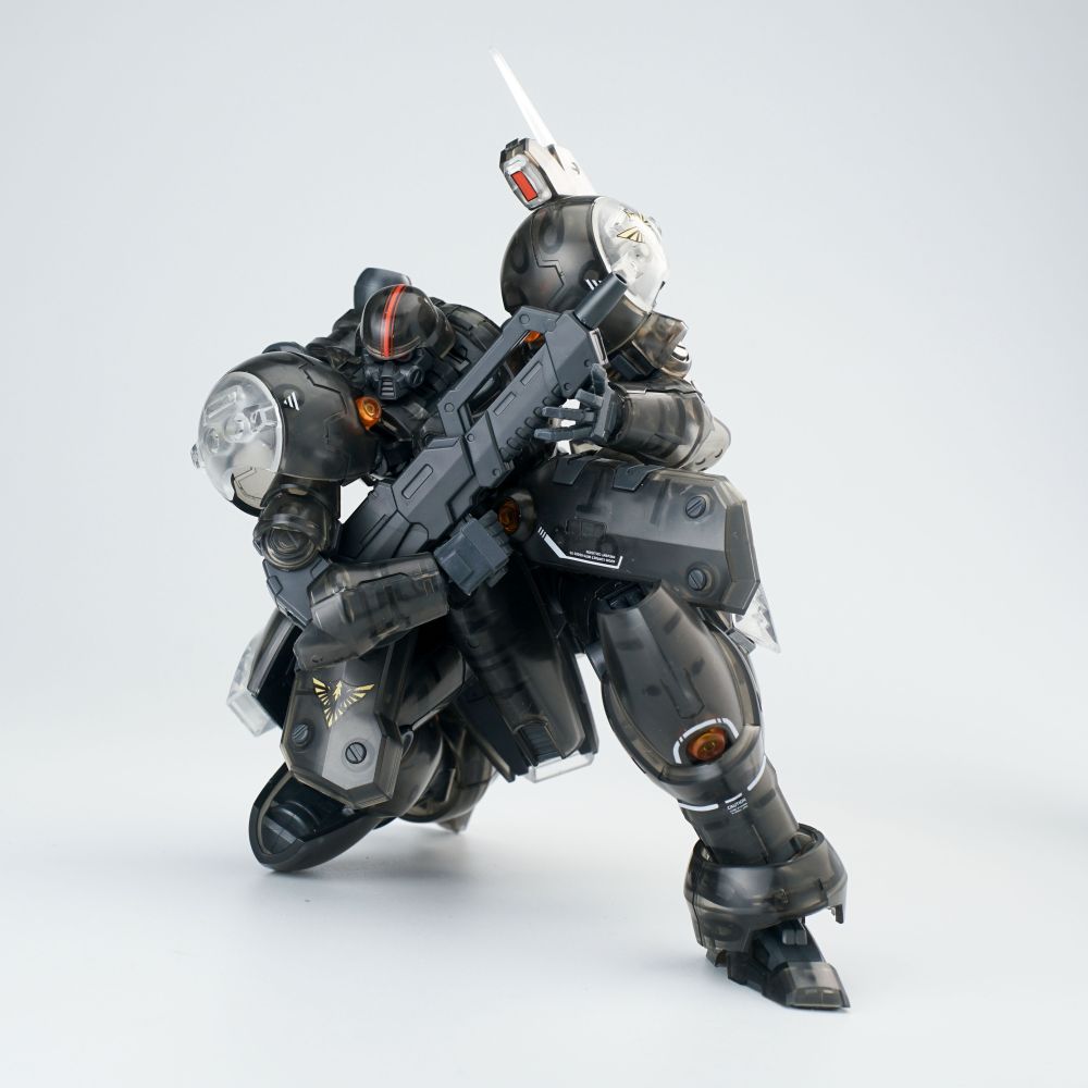 SHEIK MAINLAND ULTRA ACTION TROOPER SERIES ZA-11PS ZI-KRON 1/144 SCALE PLASTIC MODEL KIT (TRANSPARENT BLACK)