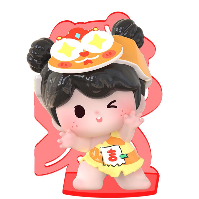 FT.FIRE ZOZO & YOYO-LUCKY DOUBLE TREASURE SERIES MINI TRADING FIGURE