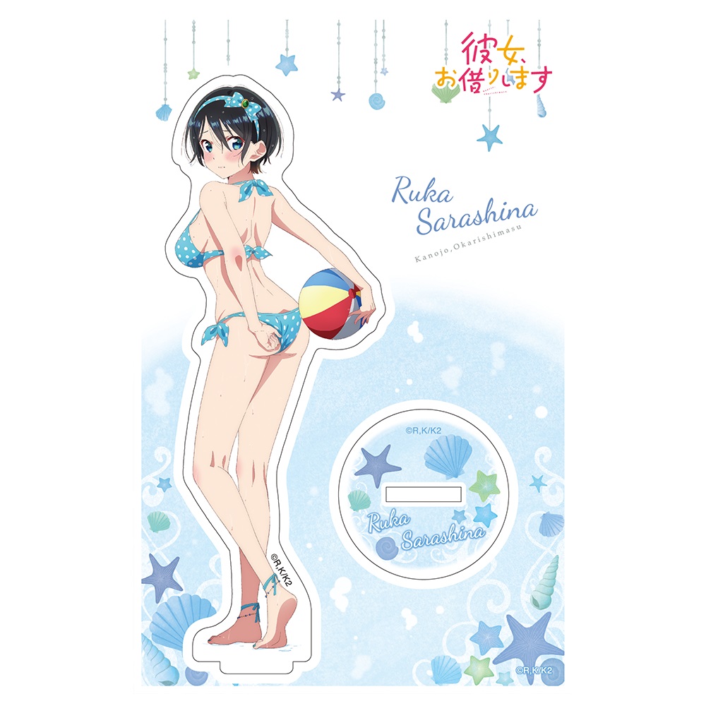 Rent-A-Girlfriend Swimsuit and Girlfriend Acrylic Stand Figure Ruka Sarashina