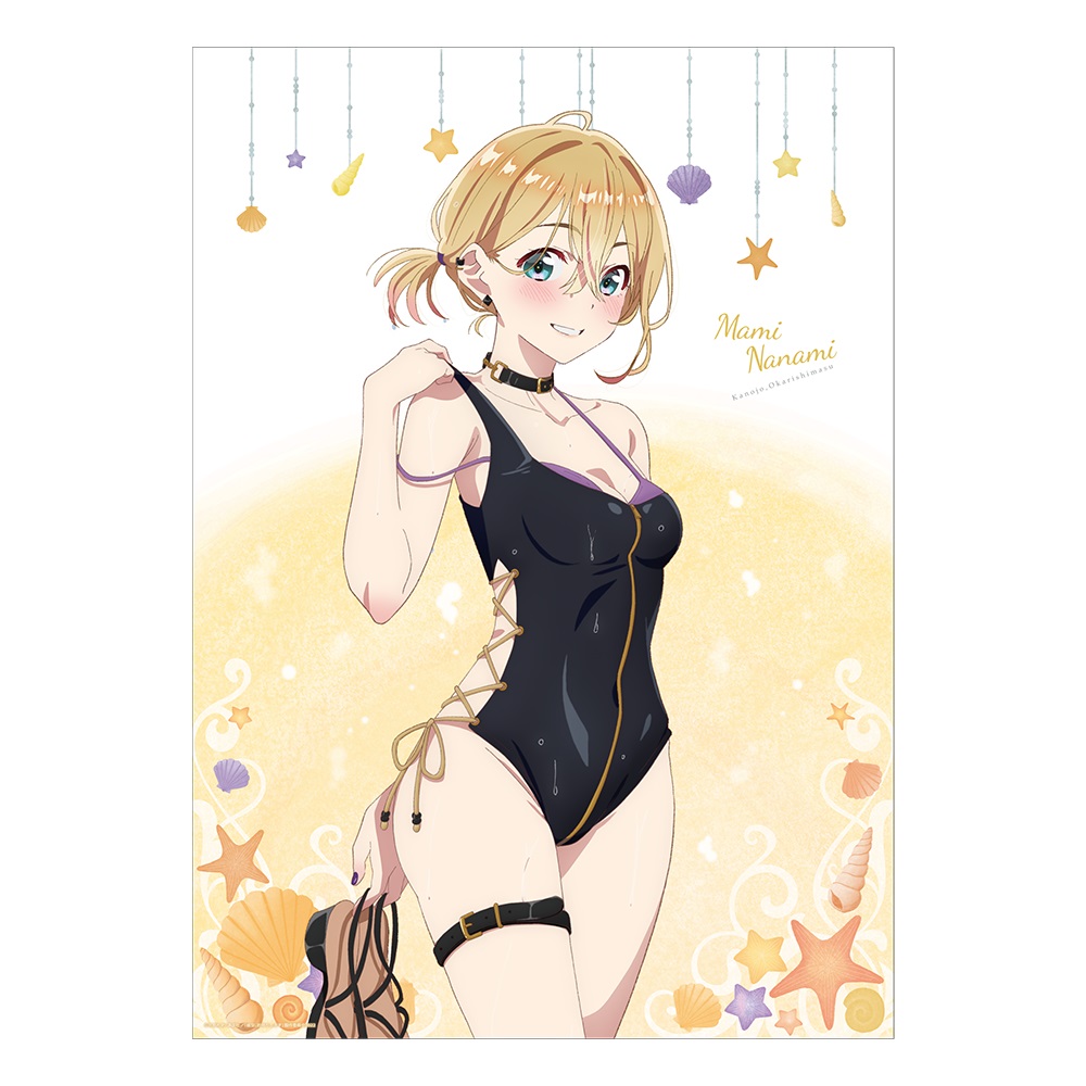 Rent-A-Girlfriend Swimsuit and Girlfriend A3-Sized Clear Poster Mami Nanami