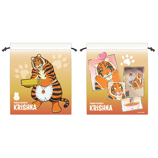 Ramen Akaneko Drawstring Pouch Krishna