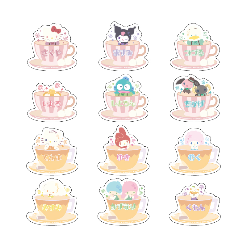 Name Plate Badge "A3!" x Sanrio Characters 05 S&S (Mini Character Illustration)