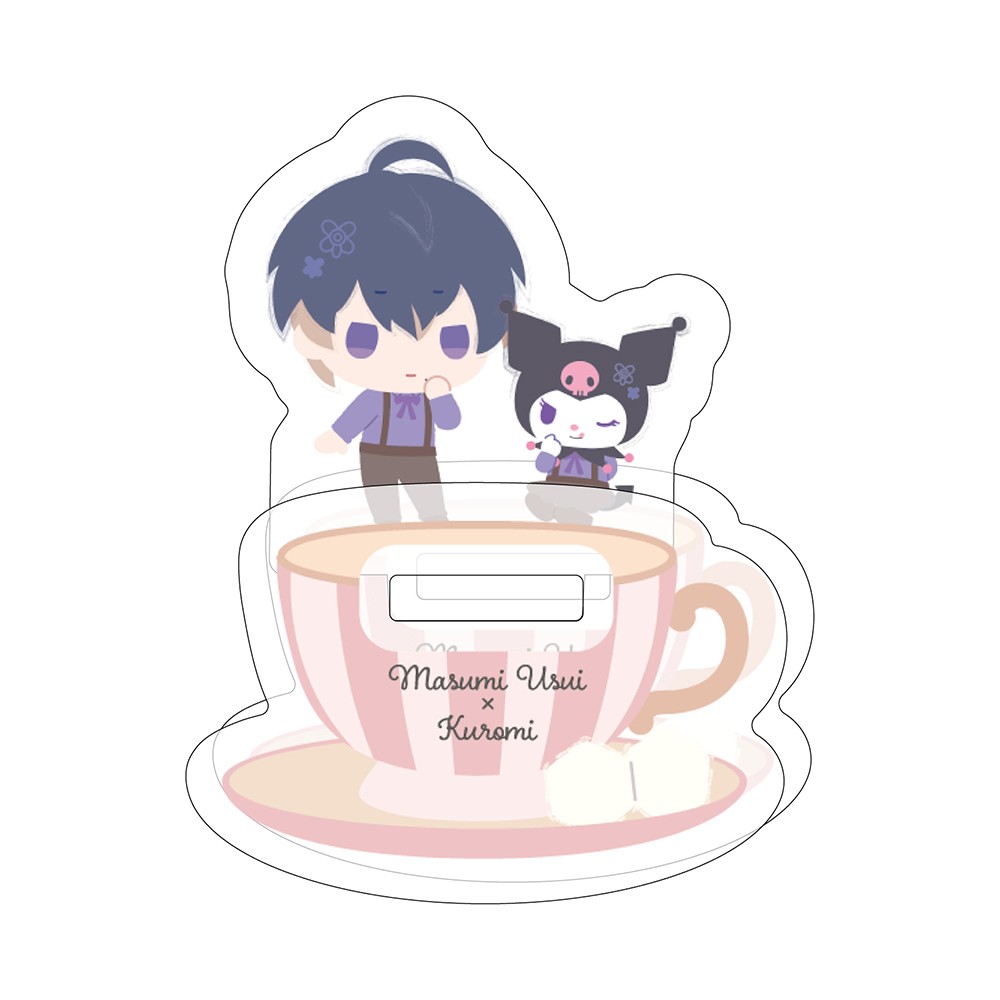 Yurayura Acrylic Stand "A3!" x Sanrio Characters 02 Usui Masumi x Kuromi (Mini Character Illustration)