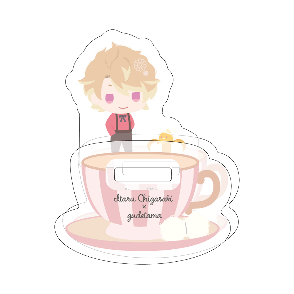 Yurayura Acrylic Stand "A3!" x Sanrio Characters 04 Chigasaki Itaru x Gudetama (Mini Character Illustration)