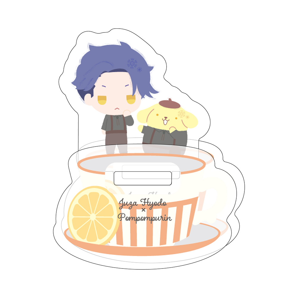 Yurayura Acrylic Stand "A3!" x Sanrio Characters 14 Hyodo Juza x Pompompurin (Mini Character Illustration)