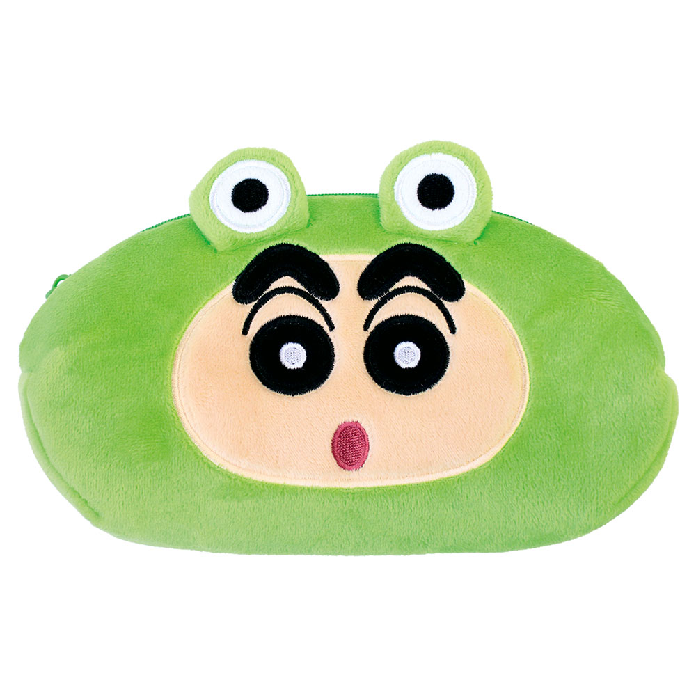 Crayon Shin-chan Plush Face Pen Pouch Frog