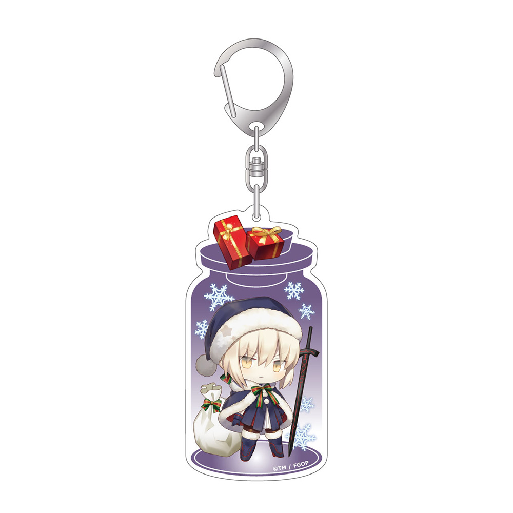Fate/Grand Order CharaToria Acrylic Key Chain Rider / Altria Pendragon (Santa Alter)