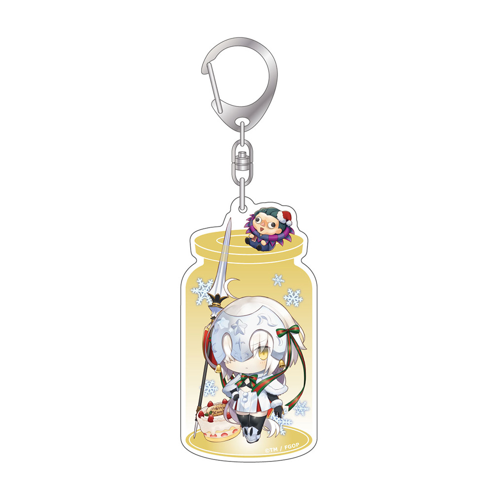 Fate/Grand Order CharaToria Acrylic Key Chain Lancer / Jeanne dArc Alter Santa Lily