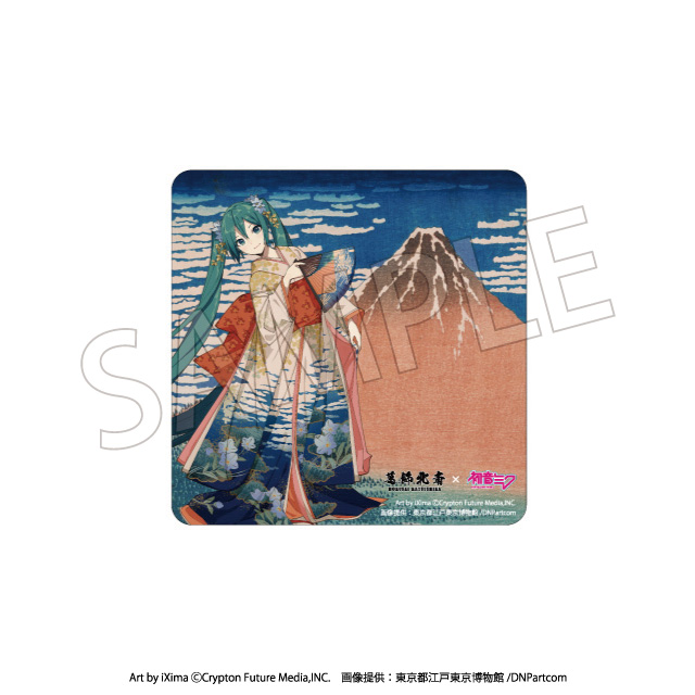 Hokusai Katsushika x Hatsune Miku Car Magnet Thirty-six Views of Mount Fuji Fine Wind, Clear Morning