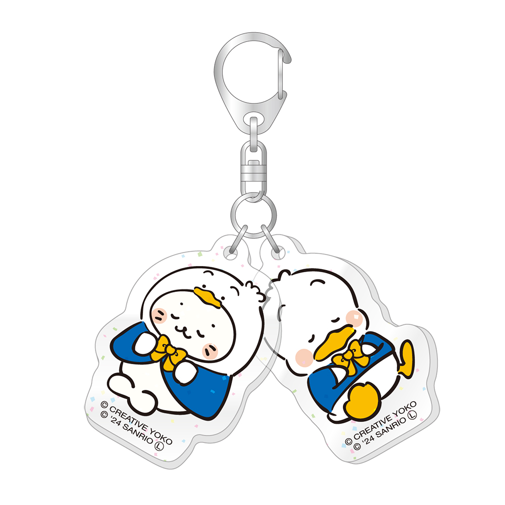Sirotan x HAPIDANBUI Lame Twin Acrylic Key Chain Sirotan x Ahiru no Pekkle
