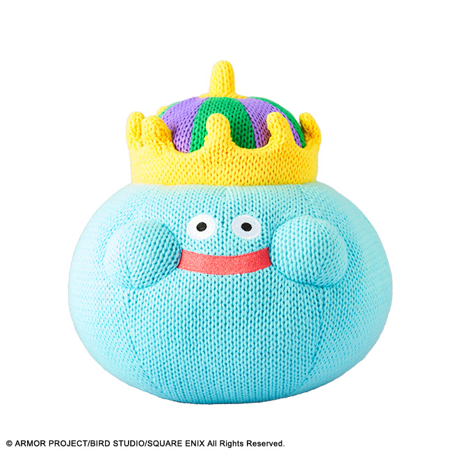 Dragon Quest Smile Slime Knitted Plush King Slime