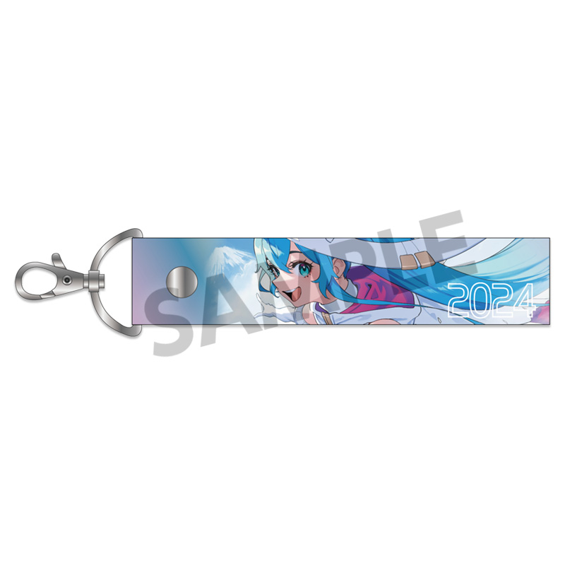 Racing Miku 2024 Rd.2 FUJI Ver. Aurora Tape Keychain