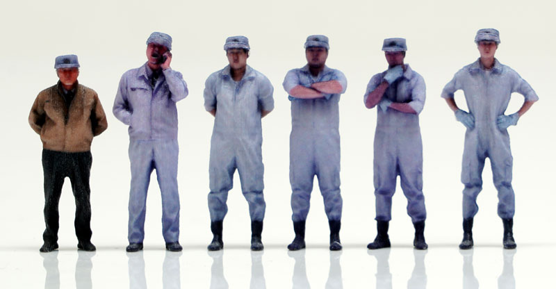 Mobile Police PATLABOR x figreal 1/60 Scale Figure Shinohara Heavy Industries Employee 6 Set