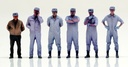 Mobile Police PATLABOR x figreal 1/60 Scale Figure Shinohara Heavy Industries Employee 6 Set