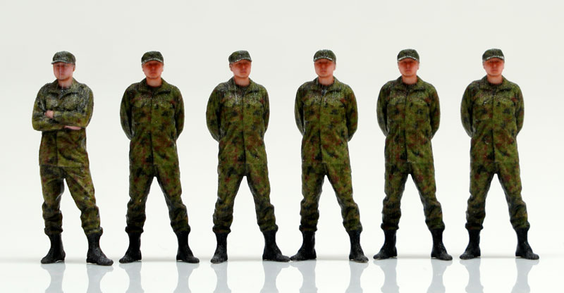 Mobile Police PATLABOR x figreal 1/60 Scale Figure JGSDF 6 Set