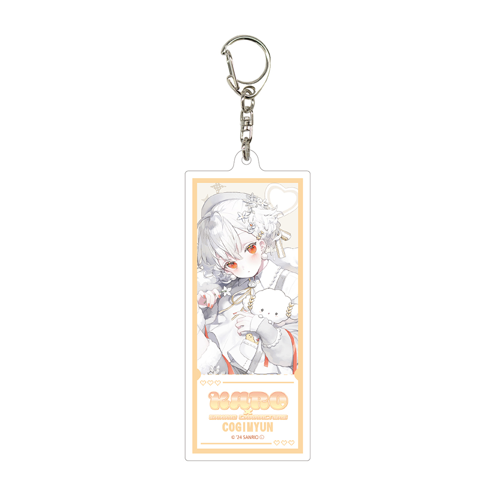 Deka Acrylic Key Chain Karo x Sanrio Characters 05 Cogimyun (Collaboration Illustration)