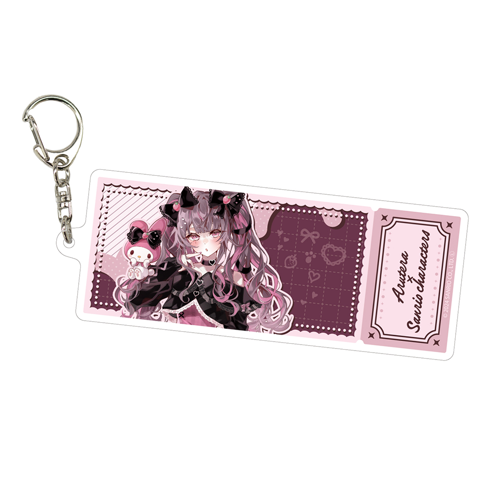 Deka Acrylic Key Chain Arutera x Sanrio Characters 03 My Melody (Collaboration Illustration)