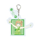 Acrylic Key Chain with Parts "The Quintessential Quintuplets Specials 2" 04 Yotsuba (Sparkly Paint)