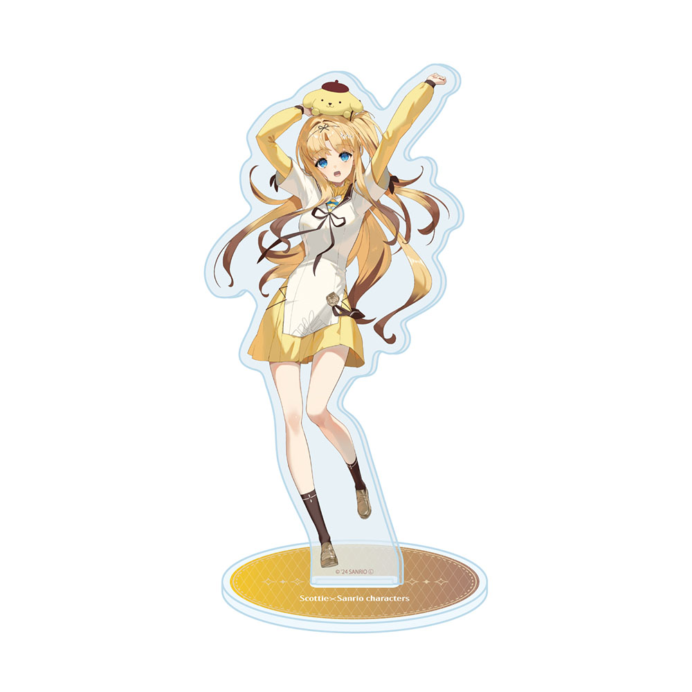 Acrylic Stand Scottie x Sanrio Characters 03 Pompompurin (Collaboration Illustration)
