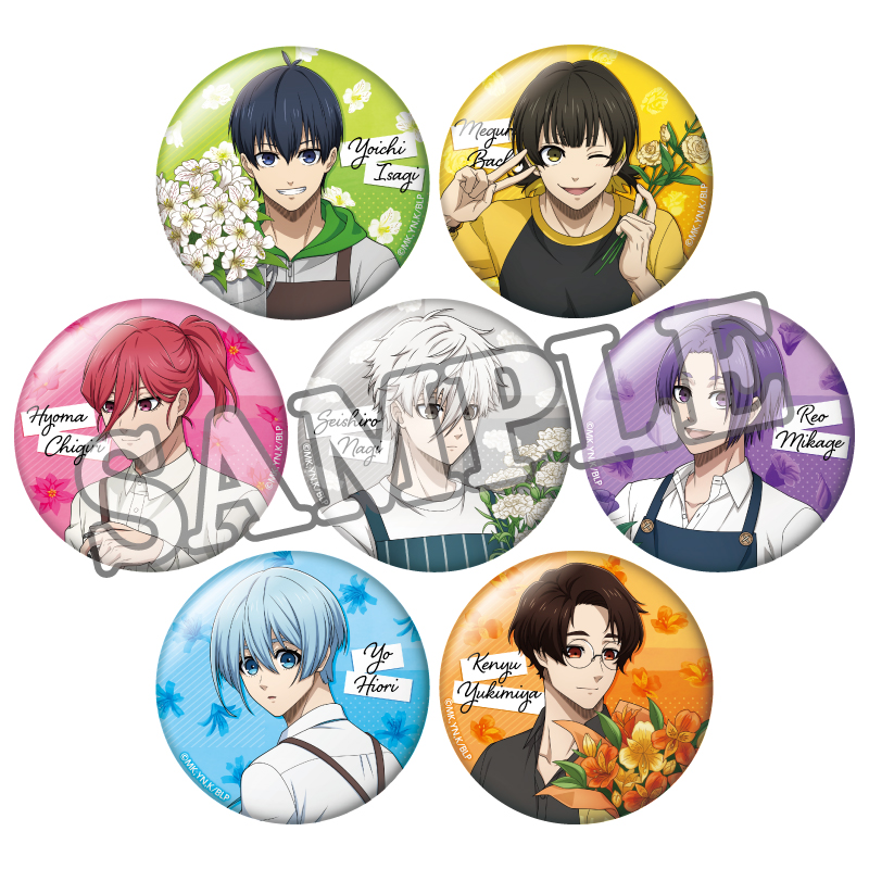 Blue Lock Trading Can Badge Flower Marche