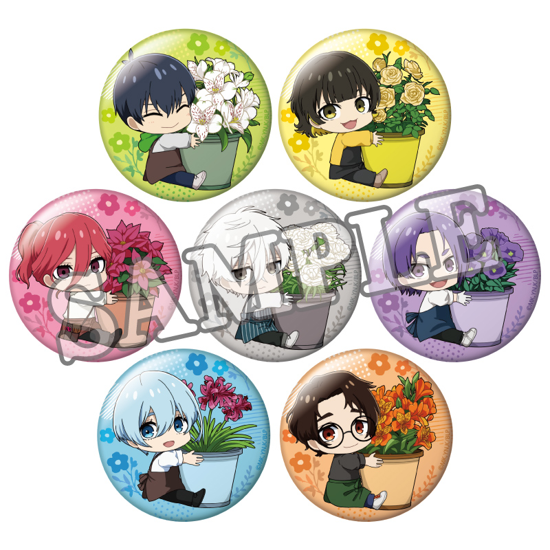 Blue Lock Trading Can Badge Flower Marche Deformed