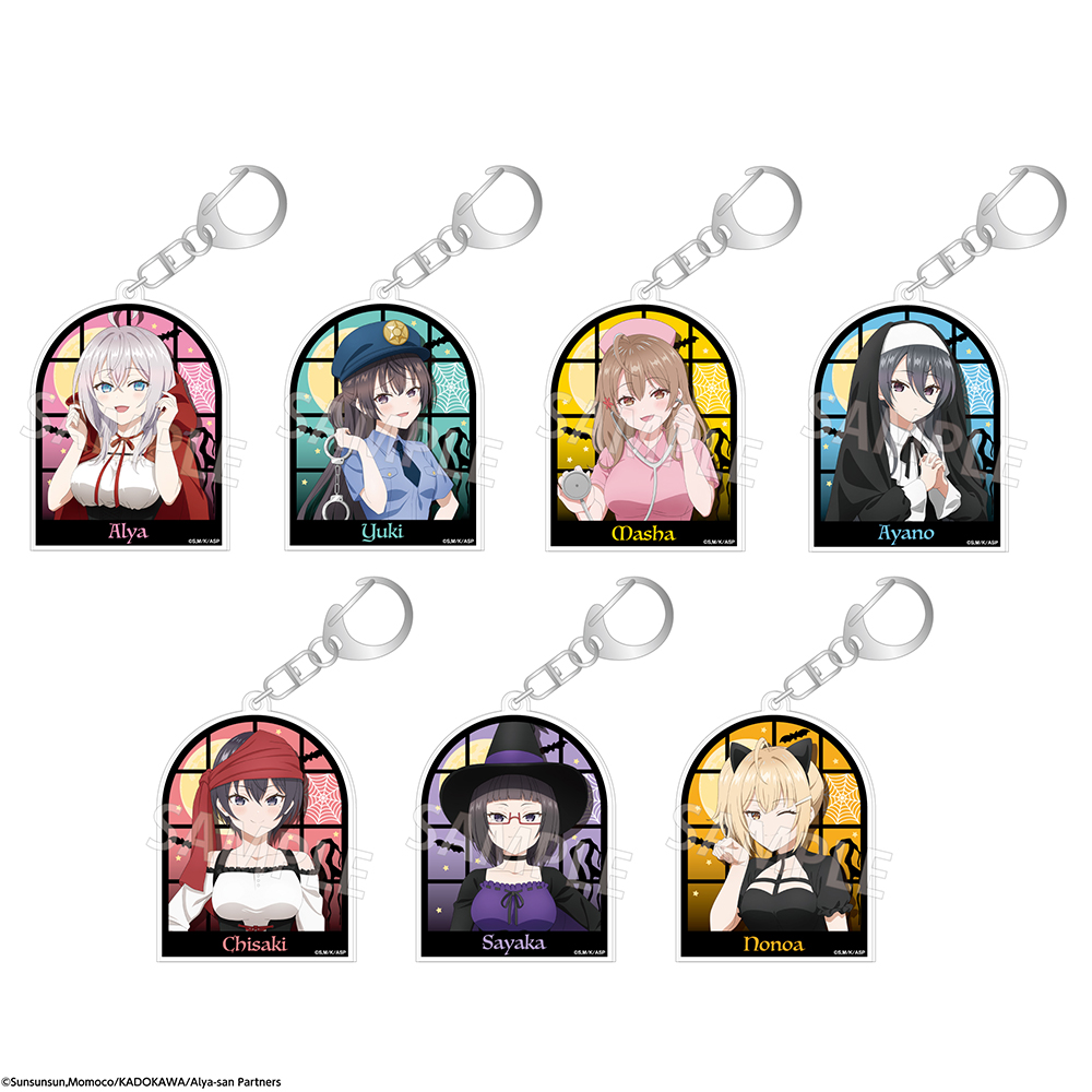 Alya Sometimes Hides Her Feelings in Russian Trading Acrylic Key Chain Halloween Ver.