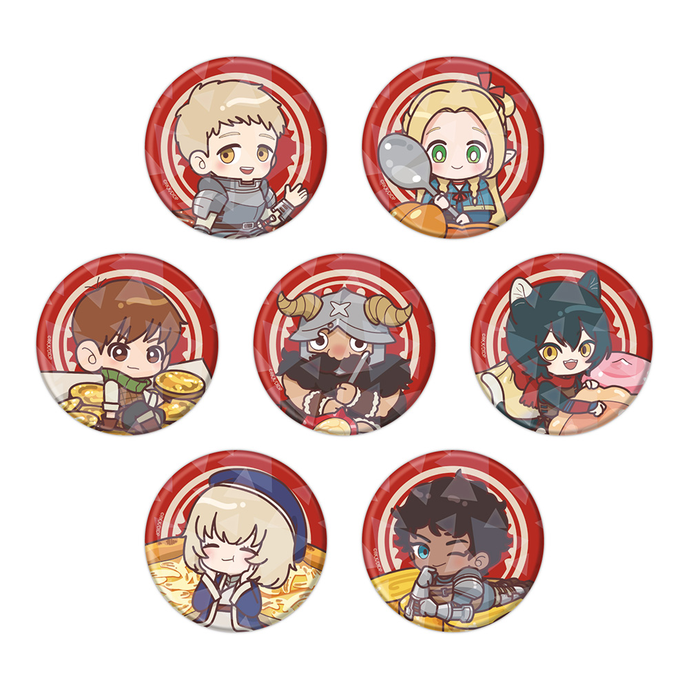Hologram Can Badge (57mm) "Delicious in Dungeon" 03 POP Art Illustration