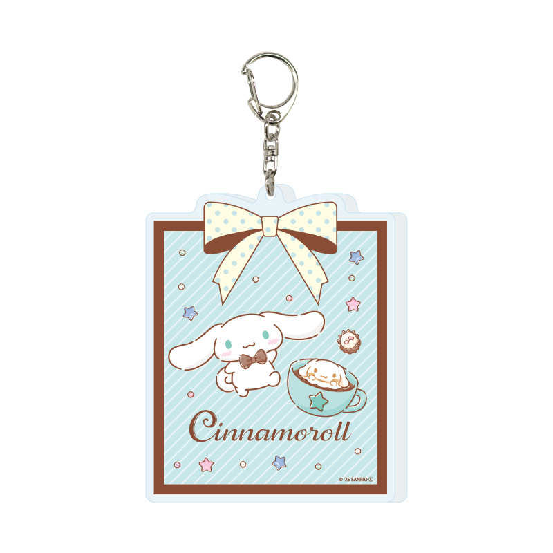 Deka Acrylic Key Chain Cinnamoroll 02 Chocolate Design B Ver. (Official Illustration)