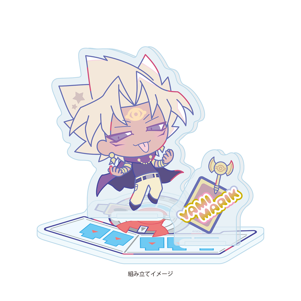 Acrylic Stand Plate "Yu-Gi-Oh! Duel Monsters" Design Produced by Sanrio 05 Yami Marik (Collaboration Illustration)