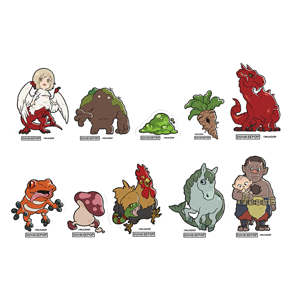 Delicious in Dungeon - Sticker Set 01 - Monster (10 Styles)