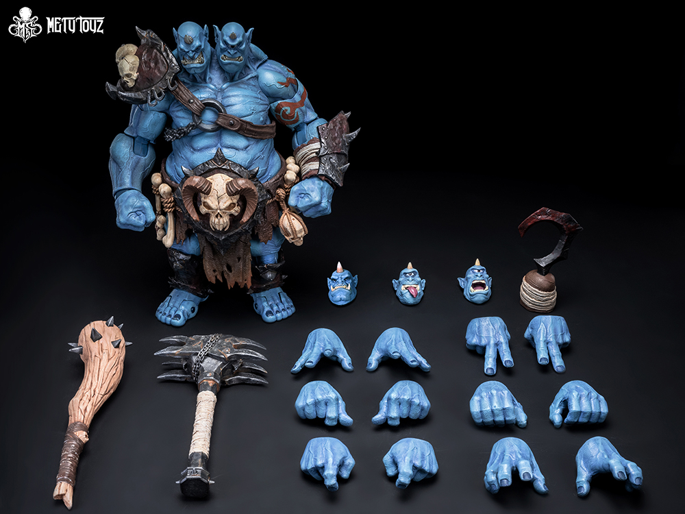 METY TOYZ THE WORLD OF ADVENTURERS CRUSHER OGRE NON SCALE ACTION FIGURE BLUE