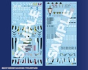 V.F.G. "Macross Frontier" VF-25 General Purpose Decal Set
