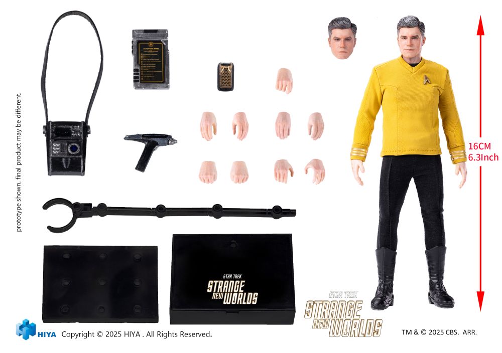 Exquisite Super Series 1/12 Scale 6 Inch "Star Trek: Strange New Worlds" Pike Action Figure