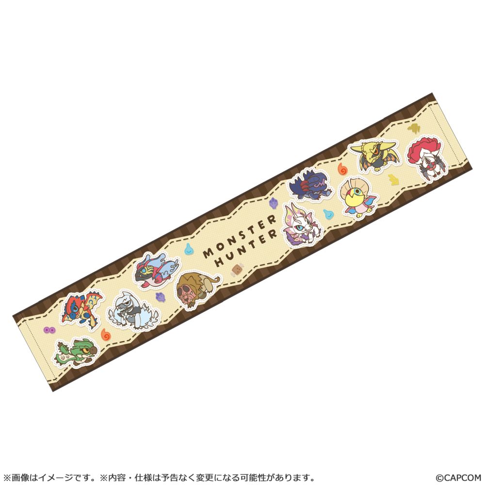 MONSTER HUNTER CHIBI STYLE Muffler Towel: Key Art