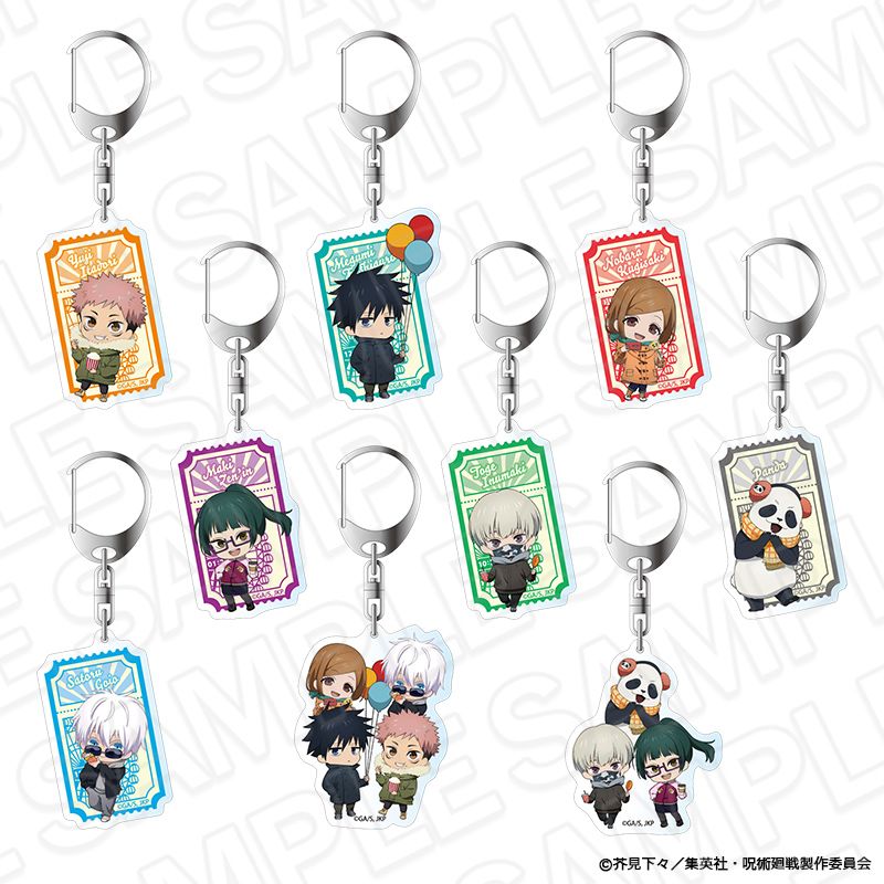 Jujutsu Kaisen Acrylic Key Chain Amusement Park at Night Mini Character Ver.