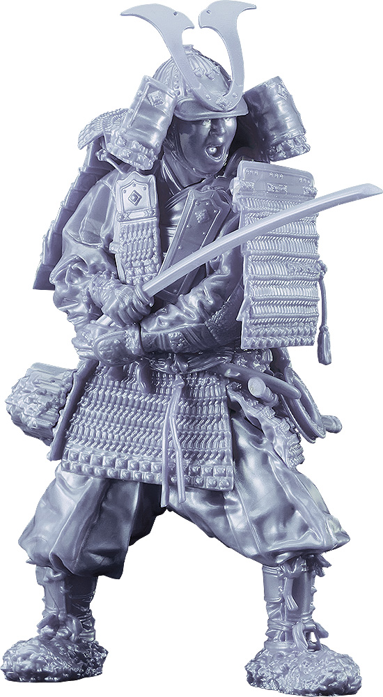 PLAMAX 1/12 Kamakura Period Armored Warrior: Silver Color Edition